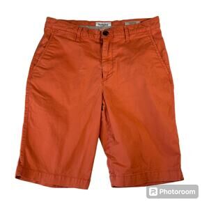 Goodfellow & Co Men's Size 28 Linden Flat Front Coral Orange Bermuda Shorts